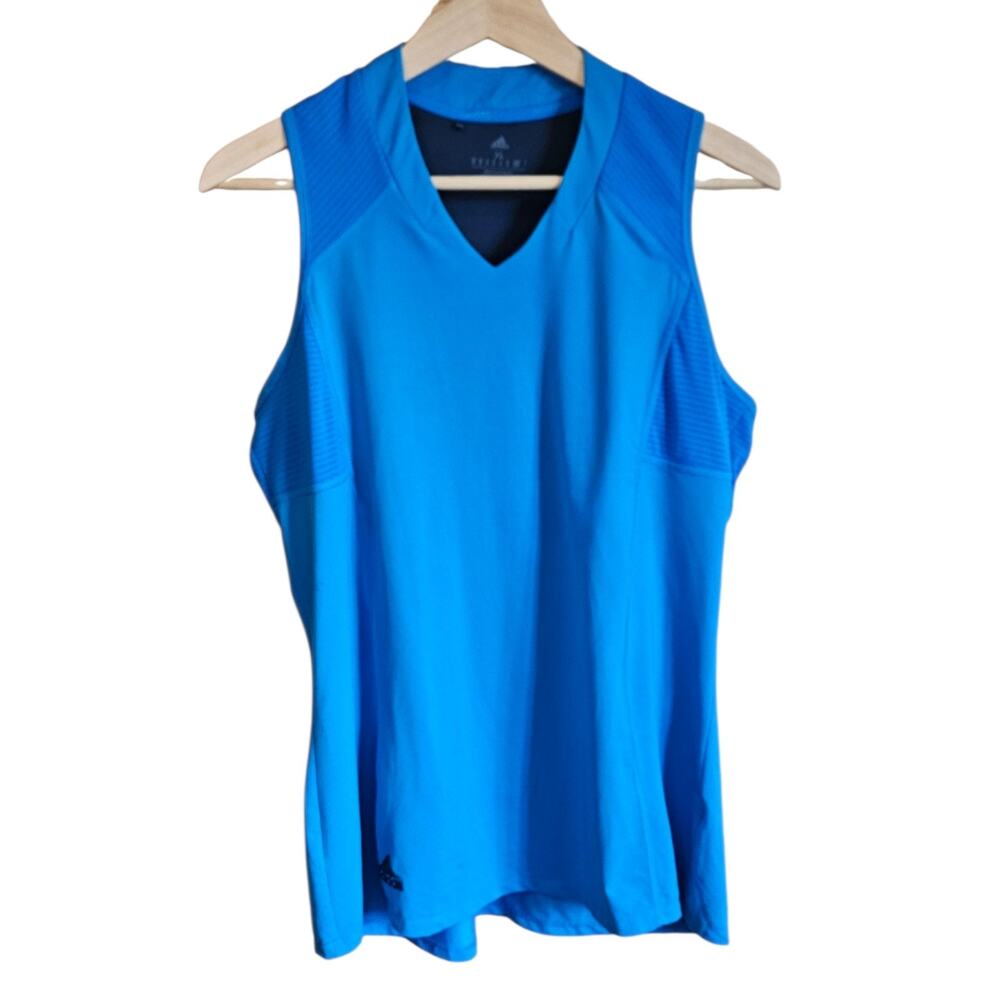 Adidas HEAT.RDY Size XL Electric Blue Performance Athletic Racerback Tank Top